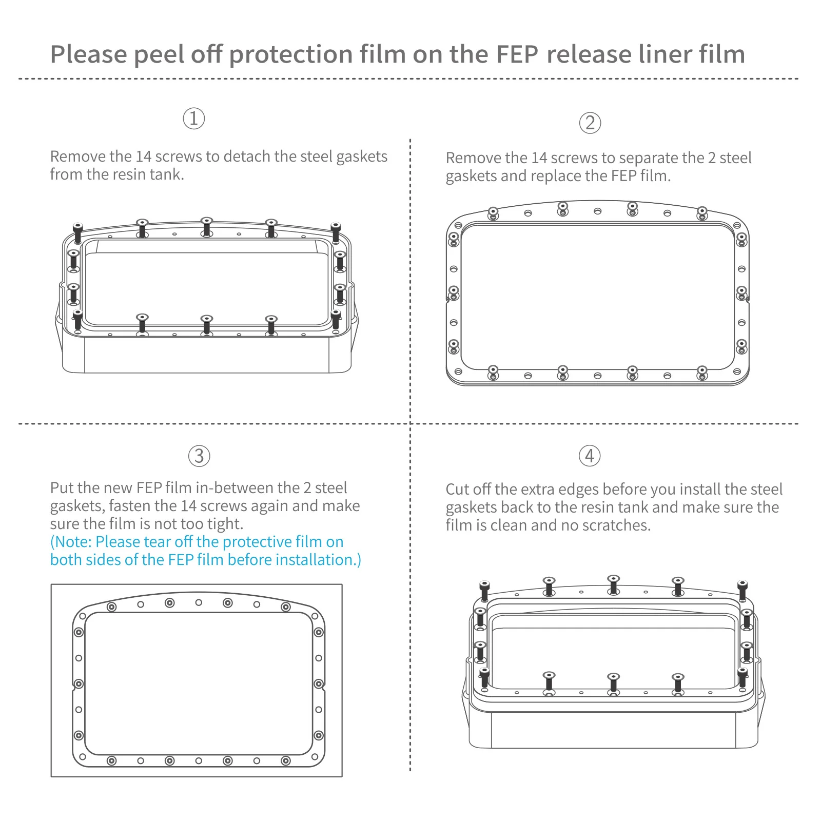 Elegoo Mars 4 FEP/PFA Pack of 5 - Image 3