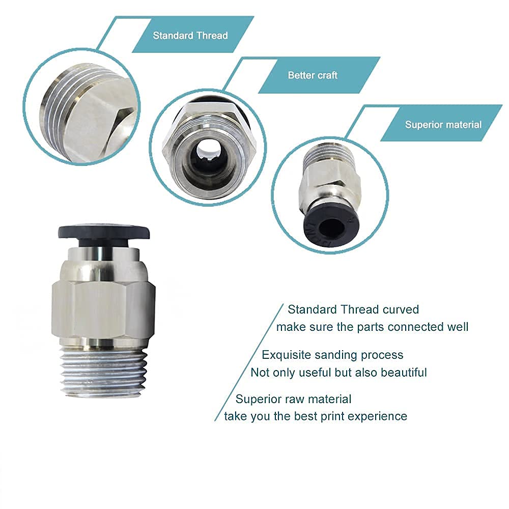 Protomont PC4 M10 hot end pneumatic connectors Pack of 2 - Image 3
