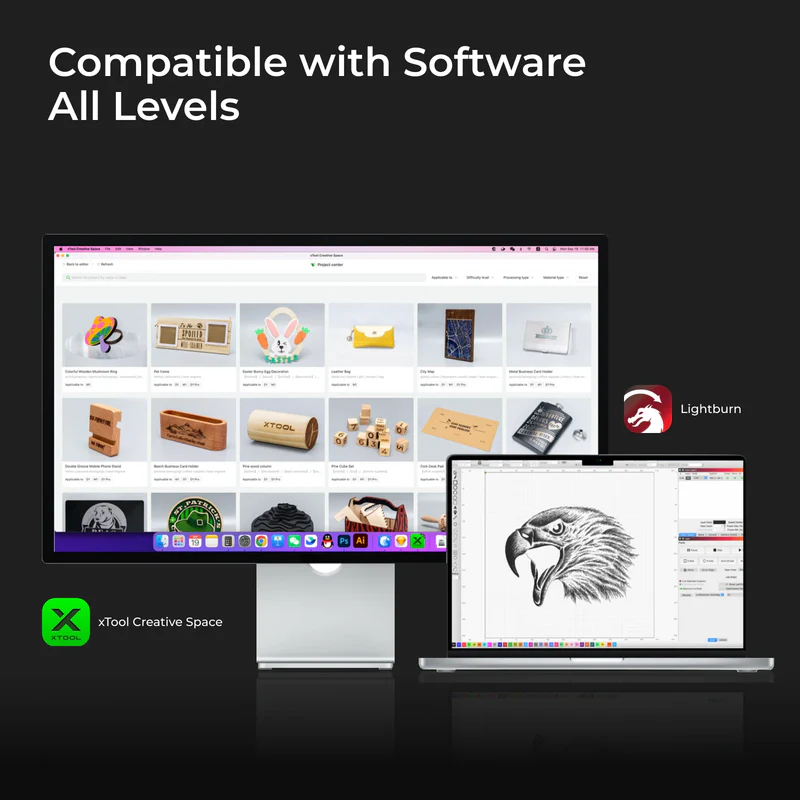 xTool S1 20W Enclosed Diode Laser Engraver and Cutter ? All-in-One SafetyPro? Bundle - Image 3