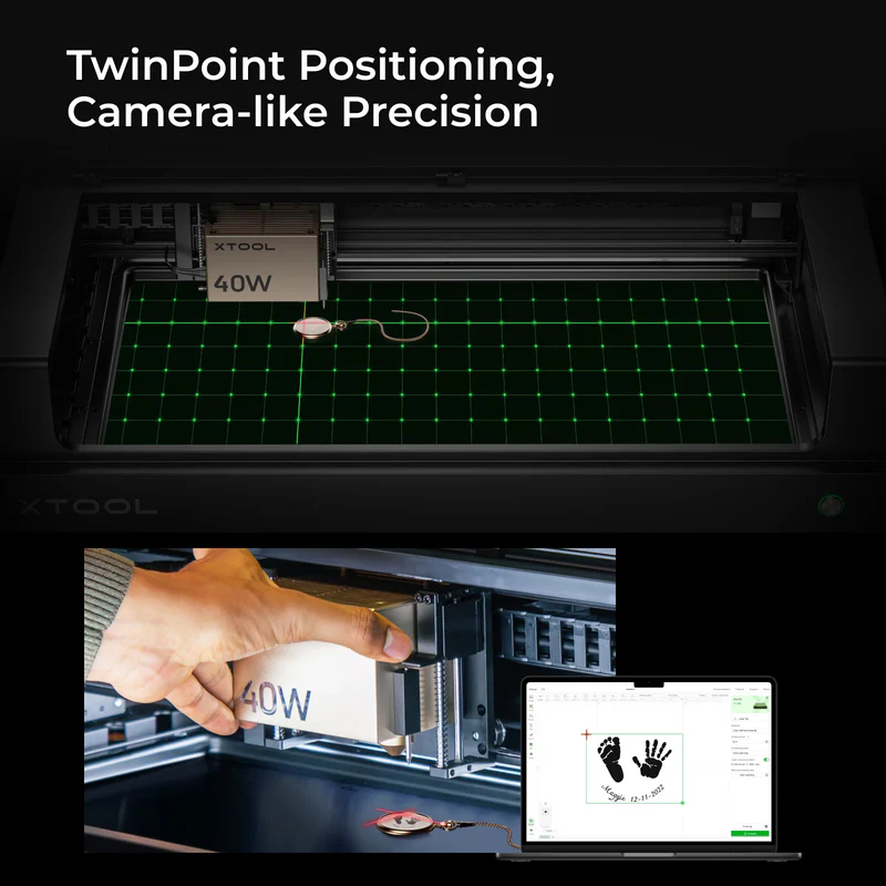 xTool S1 20W Enclosed Diode Laser Engraver and Cutter ? All-in-One SafetyPro? Bundle - Image 2
