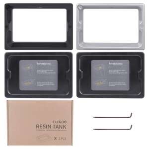 ELEGOO 2 PCs Metal Resin Tank for ELEGOO Mars 3D Printer