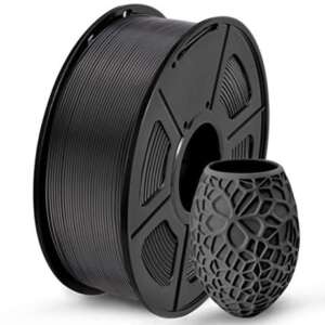 FiLAMONT 1.75mm PLA Premium Plus Carbon 3D Printer Filament - Strong, Lightweight, Matte Black Finish