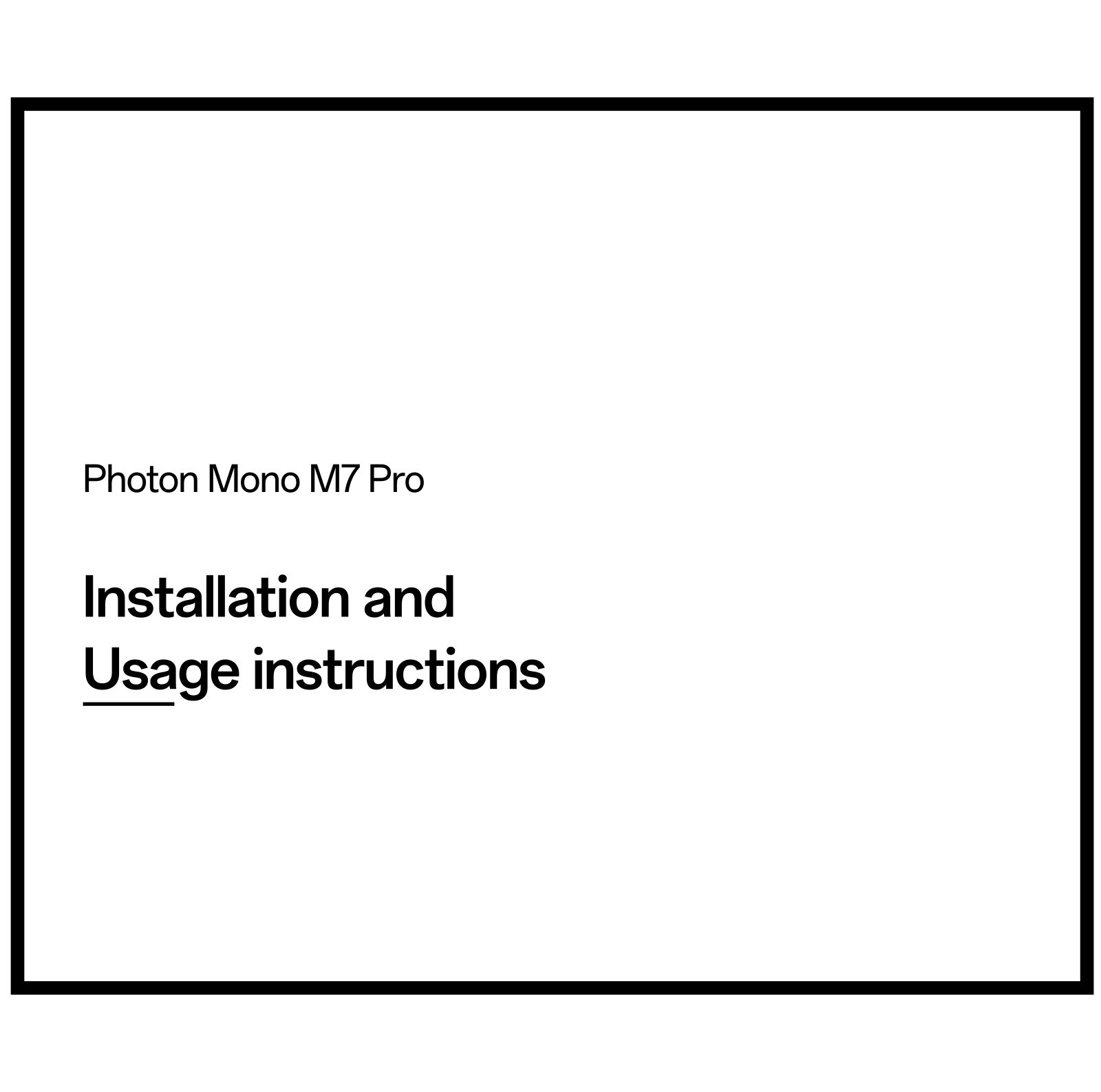 Manual * 1