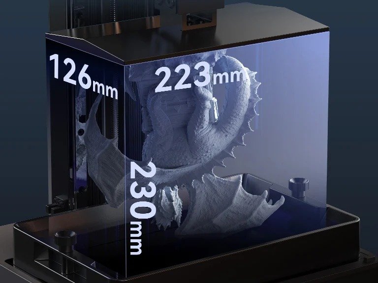 223*126*230mm Print Space